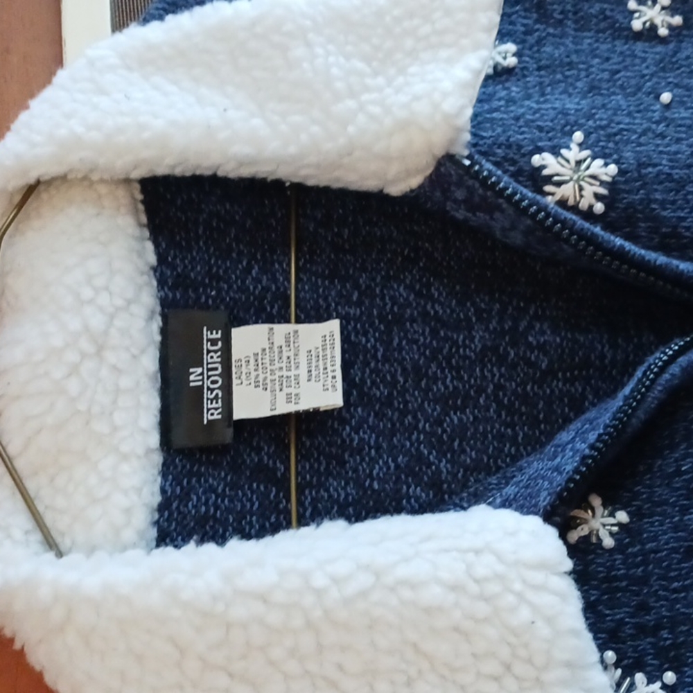 Womans Vest Snowmen In Resource L - Picture 6 of 7